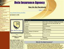 Tablet Screenshot of hein-insurance.com